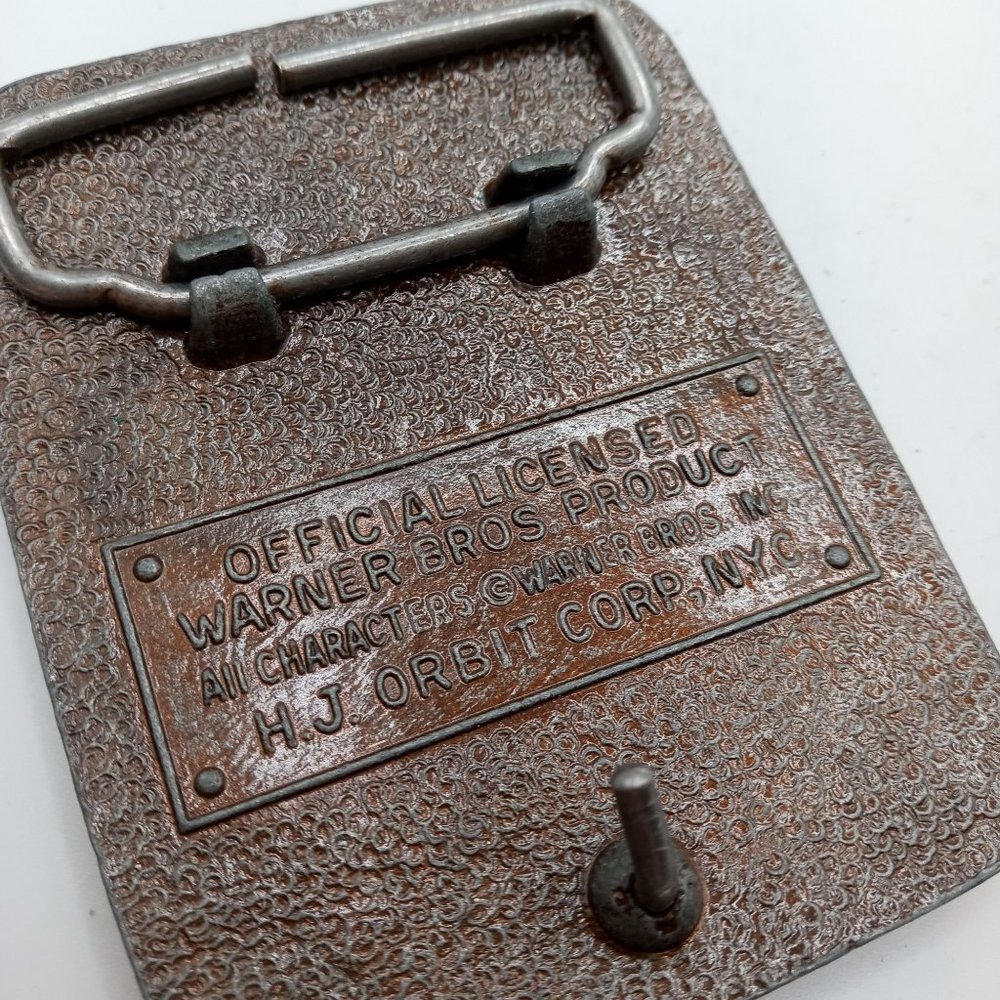 Looney Tunes Belt Buckle Warner Bros Cartoon Bugs Bunny Tweety Bird Porky Pig - Picture 9 of 10